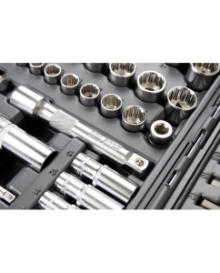 Купить Набор инструмента 1/2 Dr и 1/4 Dr 108 предметов с 12 гран KRAFT KT 700680  в E-mobi