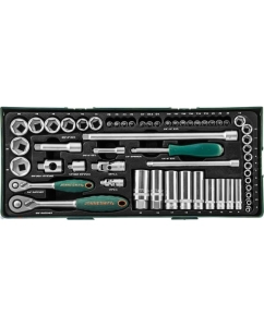 Купить Набор стандартных и глубоких торцевых головок 1/4&quot; и 3/8&quot;DR 4-24 мм Jonnesway S04H3157S  в E-mobi