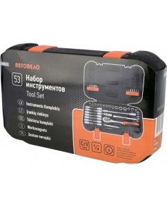 Купить Набор торцевых головок АвтоDело 1/4&quot; DR 53 предмета 39922 16085  в E-mobi