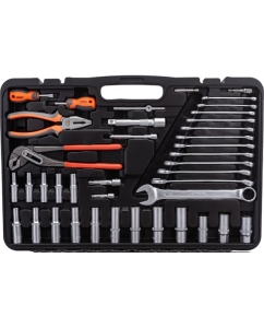 Купить Набор инструментов STHOR 1/4-1/2-3/8 225 предметов пластиковый кейс 58693  в E-mobi