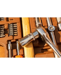 Купить Универсальный набор инструмента 1/2&quot;DR и 1/4&quot;DR с 12-гранными головками 1/2&quot;DR, 77 шт OMBRA OMT77S12  в E-mobi