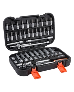 Купить Набор инструментов STHOR 1/4 56 предметов пластиковый кейс 58643 в E-mobi