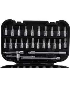 Купить Набор инструментов STHOR 1/4 56 предметов пластиковый кейс 58643  в E-mobi
