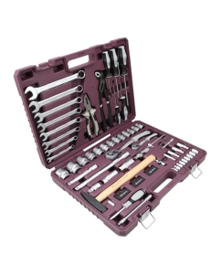 Купить Универсальный набор инструмента THORVIK TS077/12 1/4&quot;, 1/2&quot;DR с головками торцевыми 12-гранными, 77 предметов 054006  в E-mobi