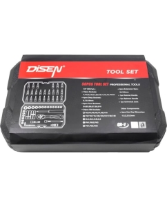 Купить Набор инструментов Disen 1/4&quot; 6 гранные, 4-14 мм, Е4-Е10, 56 предметов DS-2571-5(50776)  в E-mobi