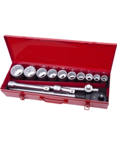 Купить Набор профессионального инструмента AV Steel 15 предметов 3/4 в мет. кейсе AV-531115 в E-mobi