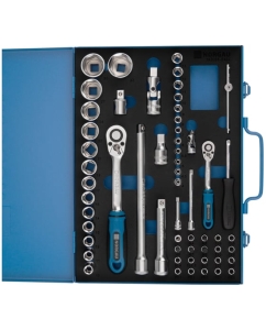 Купить Набор торцевых 6-гранных головок 1/2&quot;-1/4&quot; NORGAU 58 предметов с аксессуарами N192058-S432 063793432  в E-mobi