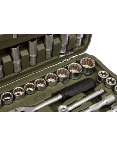 Купить Набор двенадцатигранных головок с принадлежностями Дело Техники 1/4&quot;, 1/2&quot; 108 предметов 622808  в E-mobi