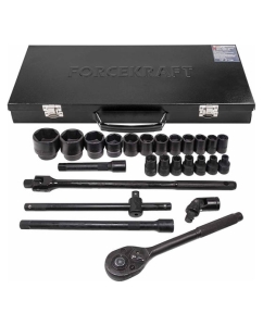 Купить Набор инструментов FORCEKRAFT ударные, 26пр. 1/2