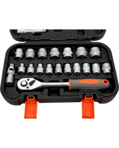 Купить Набор инструментов STHOR 3/8 22 предмета пластиковый кейс 58661 в E-mobi