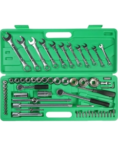 Купить Набор инструментов в кейсе TUNDRA универсальный, 1/2&quot; и 1/4&quot;, 66 предметов 881867  в E-mobi