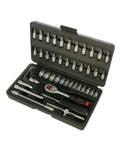 Купить Набор инструмента FORCE 6 граней, Super Lock, 1/4, 46 предметов 2462-7 в E-mobi