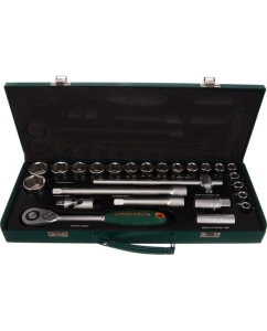 Купить Набор торцевых головок 25 предметов 1/2&quot; DR (10-32 мм) Jonnesway S04H4125S  в E-mobi