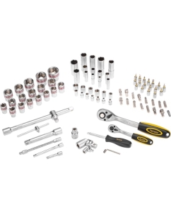 Купить Набор инструментов KRANZ 1/2", 1/4", CRV, пластиковый кейс, 94 предмета KR-66-6694  в E-mobi