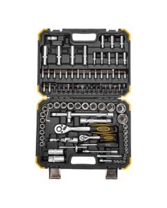 Купить Набор инструментов KRANZ 1/2", 1/4", CRV, пластиковый кейс, 94 предмета KR-66-6694  в E-mobi