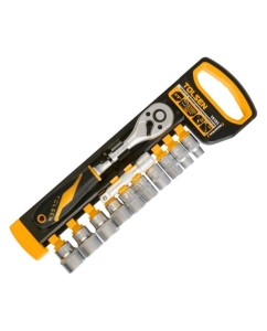 Купить Набор головок с трещоткой и удлинителем TOLSEN 12 предметов 3/8