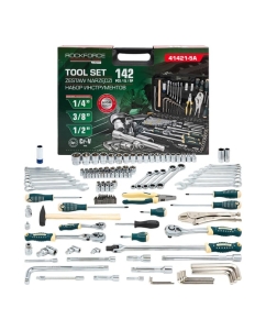 Купить Набор инструментов Rockforce 142 предмета 1/4, 3/8, 1/2 (6гр.) RF LIGHT-41421-5A(61104) в E-mobi