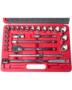 Купить Набор шестигранных торцевых головок 1/2&quot; 10-32мм в кейсе 24шт JTC-H424B  в E-mobi