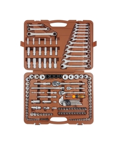 Купить Специальный набор инструмента Ombra 911150 торцевые головки 1/4, 3/8, 1/2DR 4-32 мм и SAE 5/32 - 1-1/4, ударные торцевые головки 1/2 17-23 мм, 150 предметов 055544  в E-mobi