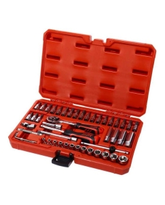 Купить Набор головок торцевых 6-гранных и насадок 1/4 JTC 4-14мм, T10-T50, SL 4-6.5мм, PH.1-PH.3, HEX 3-8мм (в кейсе) 48 предметов JTC-H248R в E-mobi
