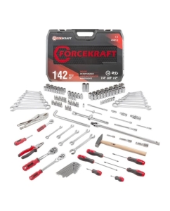 Купить Набор инструментов Forcekraf 1/4'', 3/8'', 1/2'' 6 гранные, 142 предмета FK-41421-5(54623) в E-mobi