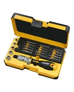 Купить Набор бит и головок с поворотной трещоткой Felo Ergonic K SL/PH/PZ/Tx/HEX, в кейсе, 22 шт. 06072206  в E-mobi