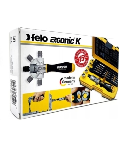 Купить Набор бит и головок с поворотной трещоткой Felo Ergonic K SL/PH/PZ/Tx/HEX, в кейсе, 22 шт. 06072206  в E-mobi