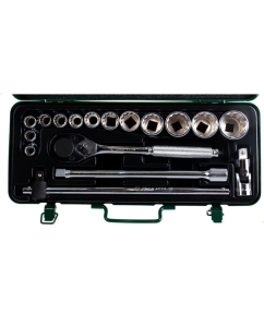 Купить Комплект 12-гранных головок 10-32мм, 17шт Hans 4618-2M  в E-mobi