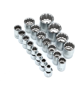 Купить Набор торцевых 12-гранных 1/2&quot; головок NORGAU 24 предмета с аксессуарами ND1924-S832 063792024  в E-mobi