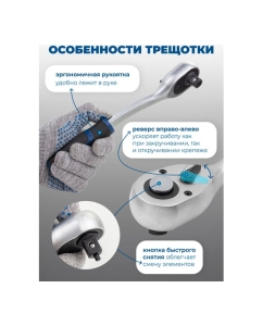 Купить Набор инструментов Scheppach 1/4&quot;, 3/8&quot;, 82 предмета Sch-4821-5DS(60769)  в E-mobi