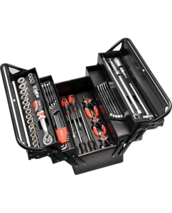 Купить Набор инструмента в металлическом ящике YATO 62 предмета YT-3895 в E-mobi