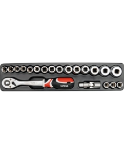 Купить Набор инструмента в металлическом ящике YATO 62 предмета YT-3895  в E-mobi