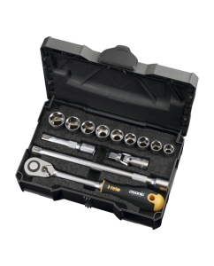 Купить Набор метрических головок Felo с удлиненной трещоткой Ergonic в кейсе, 13 шт.  05681318 в E-mobi