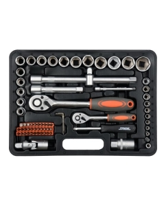 Купить Набор инструментов STHOR 1/4-1/2 72 предмета пластиковый кейс 58705 в E-mobi
