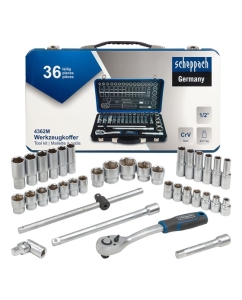 Купить Набор инструментов Scheppach 36 предметов 1/2 Sch-4362M(60497) в E-mobi