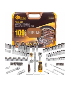 Купить Набор инструментов FORSTIME в пластиковом кейсе (109 предметов) FT-41092-5(58801) в E-mobi
