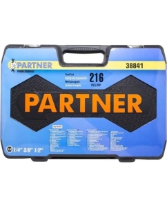 Купить Набор инструментов Partner 1/4&quot;, 3/8&quot;, 1/2&quot; 6-гранные, 216 предметов PA-38841(50650)  в E-mobi