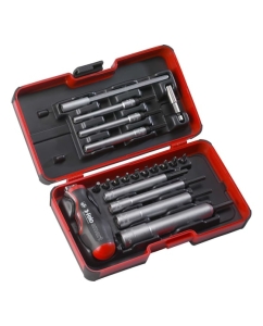Купить Набор бит SL/PH/Tx/PZ и головок M-TEC с рукояткой SMART в кейсе, 20 шт Felo 06082006 в E-mobi