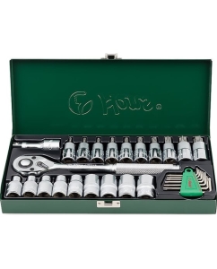 Купить Набор шестигранников, торцевых головок с трещоткой (1/2