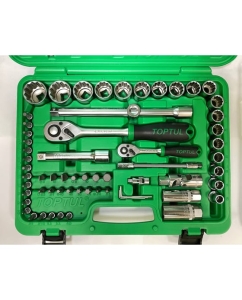 Купить Набор инструментов в чемодане TOPTUL 1/4 DR и 1/2 DR 12-гр., 94 предмета, GCAI094R1  в E-mobi