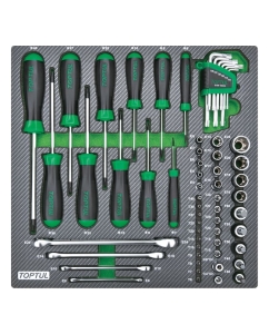 Купить Набор инструментов TOPTUL TORX, 61 предмет в мягком ложементе GEC6102 в E-mobi