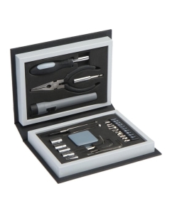 Купить Набор инструментов ТУНДРА подарочный пластиковый кейс Книга, 24 предмета 4506461  в E-mobi