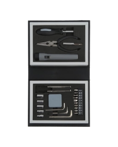 Купить Набор инструментов ТУНДРА подарочный пластиковый кейс Книга, 24 предмета 4506461  в E-mobi