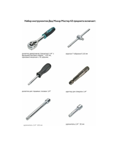 Купить Набор инструментов Дед Макар Мастер 43 предмета МР-43 12 00-00015134  в E-mobi