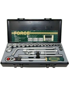 Купить Набор 6 гранных головок с приспособлениями 25 предметов FORCE 4255 в E-mobi