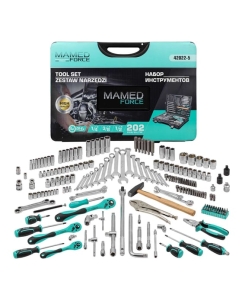 Купить Набор инструментов MAMEDFORCE 202 предмета 1/4, 3/8, 1/2 (6гр.) MF-42022-5(58005) в E-mobi
