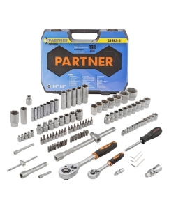 Купить Набор инструментов Partner 108 предметов 1/4, 1/2 (6-гран)(4-32мм) PA-41082-5(771) в E-mobi