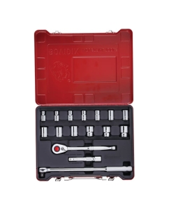 Купить Набор торцевых головок и аксессуаров, 16шт BOVIDIX 380101702  в E-mobi