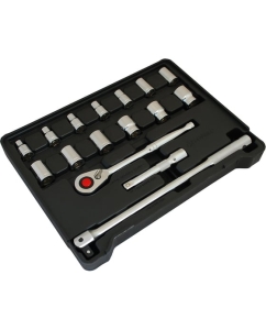 Купить Набор торцевых головок и аксессуаров, 16шт BOVIDIX 380101702  в E-mobi