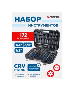 Купить Набор инструментов Forsage 172пр F-41723-5(46725)  в E-mobi